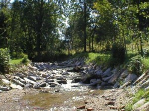 HWS Eberschwang: Wehrumbau Rampe Lederbauer