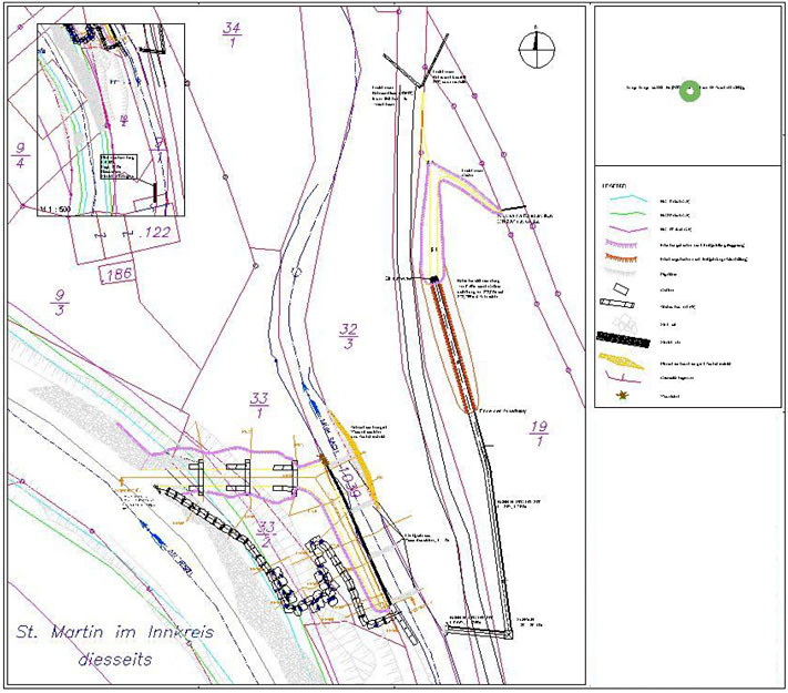 Karte Hochwasserschutz St. Martin im Innkreis Karte Hochwasserschutz St. Martin im Innkreis