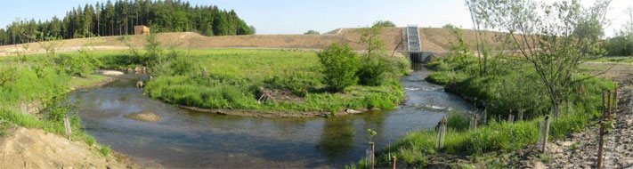 Panorama Rückhaltebecken Hof Lageplan Rückhaltebecken Hof - Bild 2